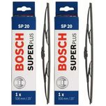 2X SP20 Bosch Superplus Standard Wiper Blade 500mm/20inch